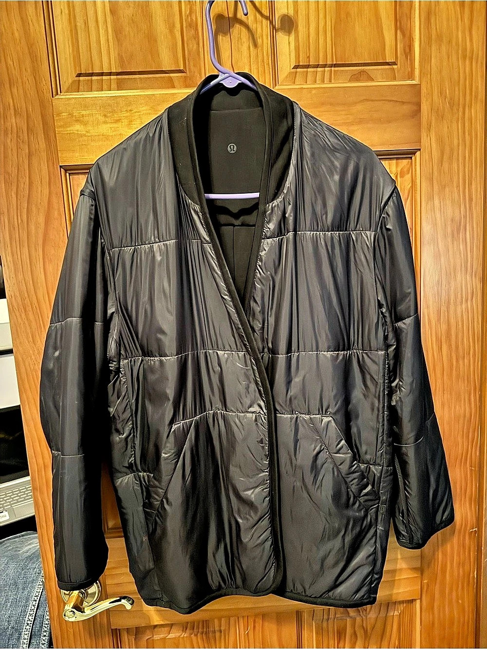 lululemon Serene Travels Wrap Black Puffer Jacket